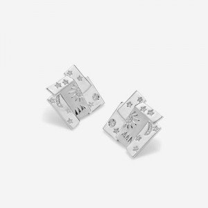Aretes JW PEI Cosmos Combination Mujer Plateados | 6948KUJOG