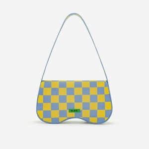 Bolsa De Hombro JW PEI Becci Knitted Mujer Amarillos | 3164IVLNB