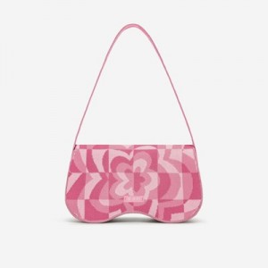 Bolsa De Hombro JW PEI Becci Knitted Mujer Rosas | 3295LYEXT