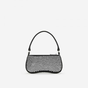 Bolsa De Hombro JW PEI Eva Artificial Crystal Mini Mujer Negros | 3980ZJTNE