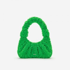 Bolsa De Hombro JW PEI Gabbi Faux Fur Hobo Mujer Verdes | 2690OQVAS