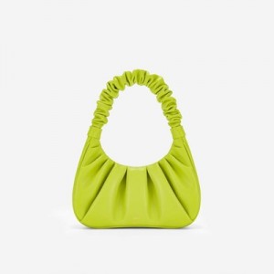 Bolsa De Hombro JW PEI Gabbi Ruched Hobo Mujer Verdes Verde Menta | 1327HDUBP