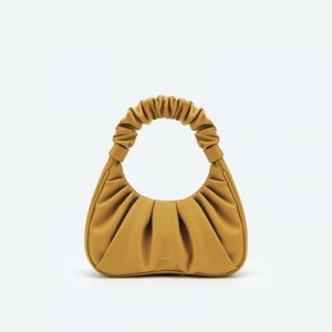 Bolsa De Hombro JW PEI Gabbi Ruched Hobo Mini Mujer Grises Marrom | 7214XECKD