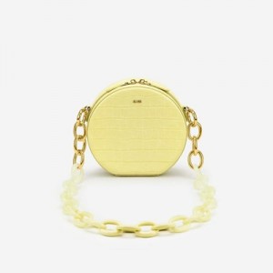 Bolsa De Hombro JW PEI Luna Gradient Acrylic Chain Circle Mujer Amarillos | 4105LBOJA