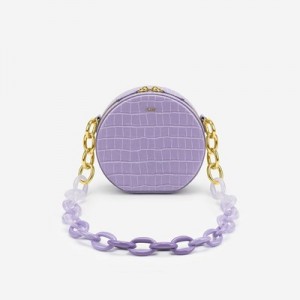 Bolsa De Hombro JW PEI Luna Gradient Acrylic Chain Circle Mujer Morados | 2783DFPEU