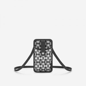 Bolsa Para Movil JW PEI Aylin Knitted Mujer Negros Grises | 2837XNJBG