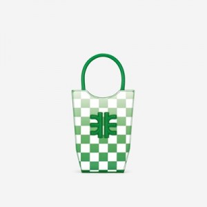 Bolsa Para Movil JW PEI FEI Gradient Checkerboard Mujer Verdes | 4356XOJMN
