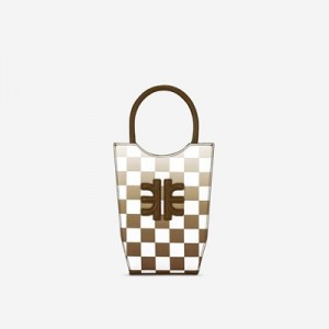 Bolsa Para Movil JW PEI FEI Gradient Checkerboard Mujer Marrom | 9147LHGQU