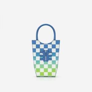 Bolsa Para Movil JW PEI FEI Gradient Checkerboard Mujer Azules Verdes | 1432YTMAI