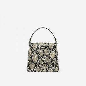 Bolsa de Mano JW PEI FAE Top Handle Crossbody Mujer Beige Negros | 6472VDTXZ