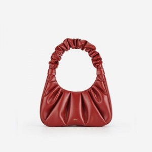 Bolsa de Mano JW PEI Gabbi Ruched Hobo Mujer Vino | 3624ZWOQJ