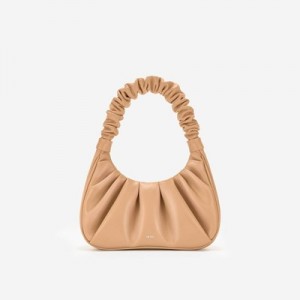 Bolsa de Mano JW PEI Gabbi Ruched Hobo Mujer Marrom | 8173GVUKX
