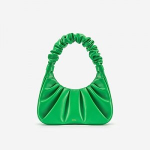 Bolsa de Mano JW PEI Gabbi Ruched Hobo Mini Mujer Verdes | 3526LVKHX