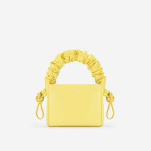 Bolsa de Mano JW PEI Rylee Pleated Drawstring Top Handle Mujer Amarillos | 6935DXPGF
