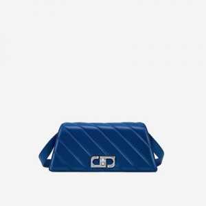 Bolsas Hombro JW PEI Elsa Front Flap Mujer Azules | 0459VLTEO