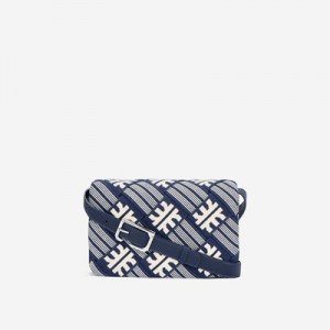 Bolsas Hombro JW PEI FEI Maze Jacquard Knit Mujer Azul Marino Blancos | 5491LUSFQ