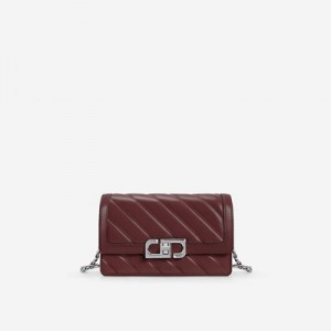 Bolsas Hombro JW PEI Lottie Chain Mujer Vino Rojos | 1836NVHXM