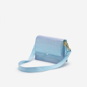 Bolsas Hombro JW PEI Mini Flap Mujer Azules Morados | 5089HDJES