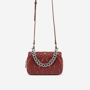 Bolsas Hombro JW PEI Nora Mujer Vino Rojos | 9120MLSJQ