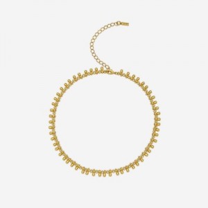 Collar JW PEI B Chain Mujer Dorados | 4751CSRZK