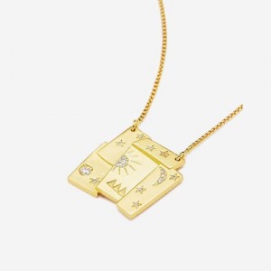 Collar JW PEI Cosmos Combination Mujer Dorados Blancos | 9754IEOSM