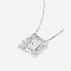Collar JW PEI Cosmos Combination Mujer Plateados | 1549KHEGZ