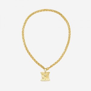 Collar JW PEI Cosmos Square Mujer Dorados | 4103IWMED