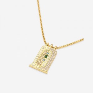 Collar JW PEI Roman Small Arch Pendant Mujer Dorados Multicolor | 8612VRZPT