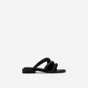 Mulas JW PEI Jada Flat Mujer Negros | 9075OJXMS