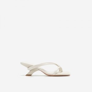 Mulas JW PEI Maeve Strappy Mujer Blancos | 7159IFGZD