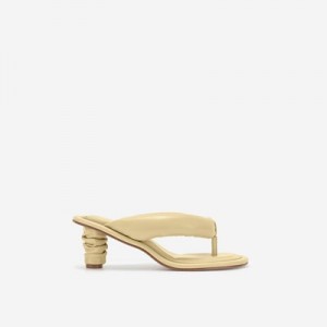 Sandalias JW PEI Talia Puffed Mujer Beige | 9418CXMVU