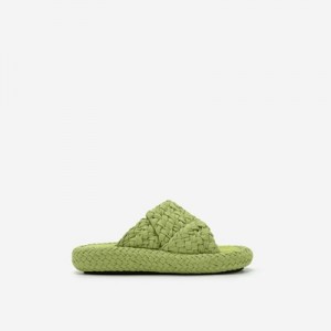 Sandalias Plataforma JW PEI Lilah Woven Mujer Verdes | 4290AIMYK