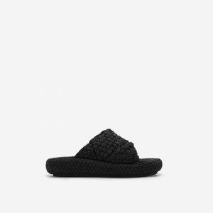 Sandalias Plataforma JW PEI Lilah Woven Mujer Negros | 4213CUBXV
