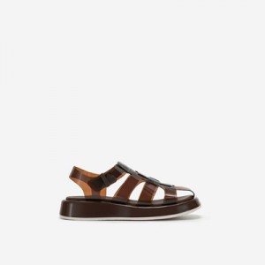 Sandalias Plataforma JW PEI Piper Mujer Cafes | 6740UPCMA