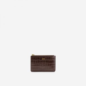 Tarjeteros JW PEI Quinn Zipped Mujer Cafes | 1765ICSXR