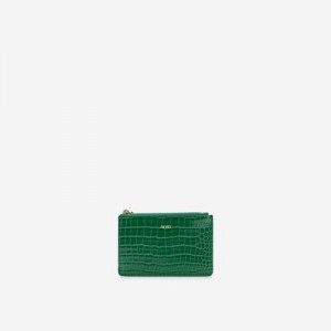 Tarjeteros JW PEI Quinn Zipped Mujer Verdes | 4926JKBTH